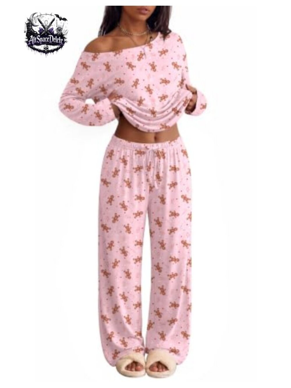 Ekouaer Womens 2 Piece Pajama Set Long Sleeve Lounge PJs Gift